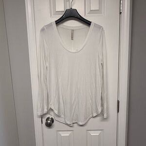 White Long Sleeve Women's Top